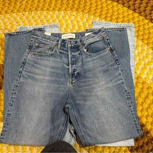 Denim forum High Rise straight Jeans